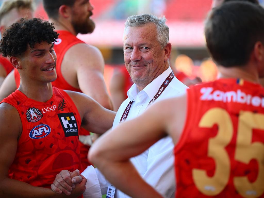 Suns CEO Mark Evans is starting to see the fruits of the AFL’s expansion push into the region. Picture: Matt Roberts/AFL Photos/via Getty Images