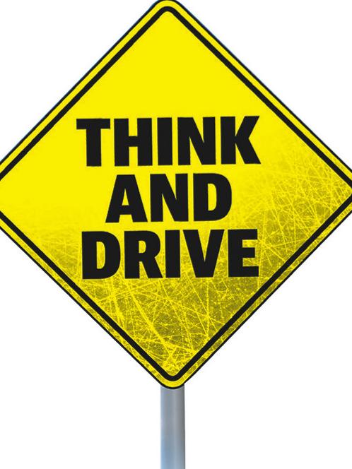 Think and drive campaign logo