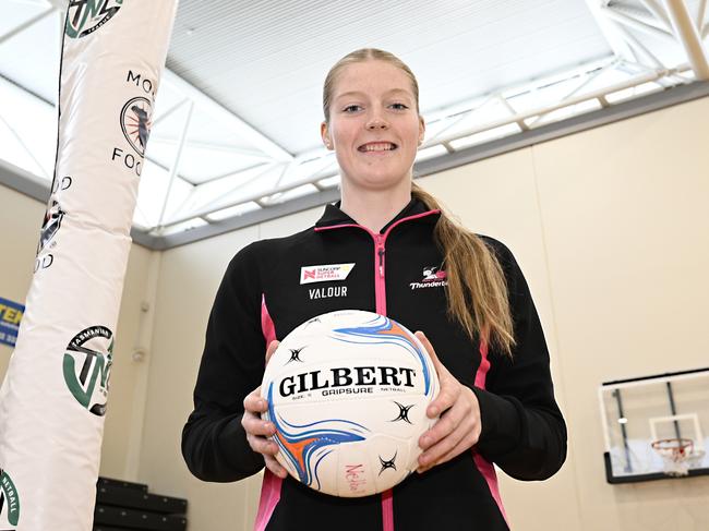 Burnie netballer Charlotte Walker has signed as a training partner with Adelaide Thunderbirds. Picture: David Bellamy