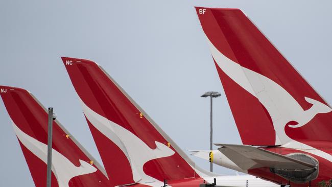 Qantas is assessing where the smell came from. Picture: NCA NewsWire / James Gourley