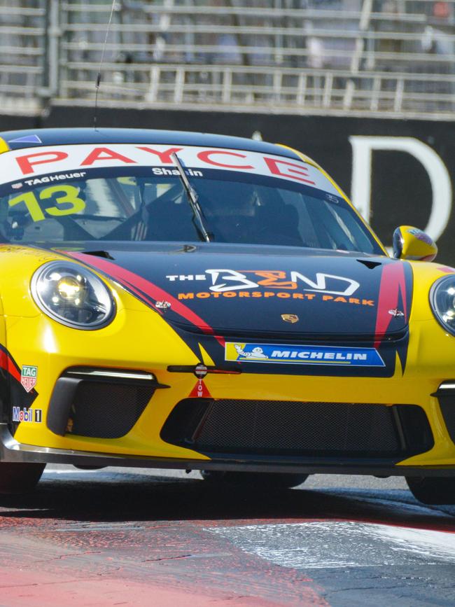 Shain in his Porsche 911. Picture: Brenton Edwards/AAP