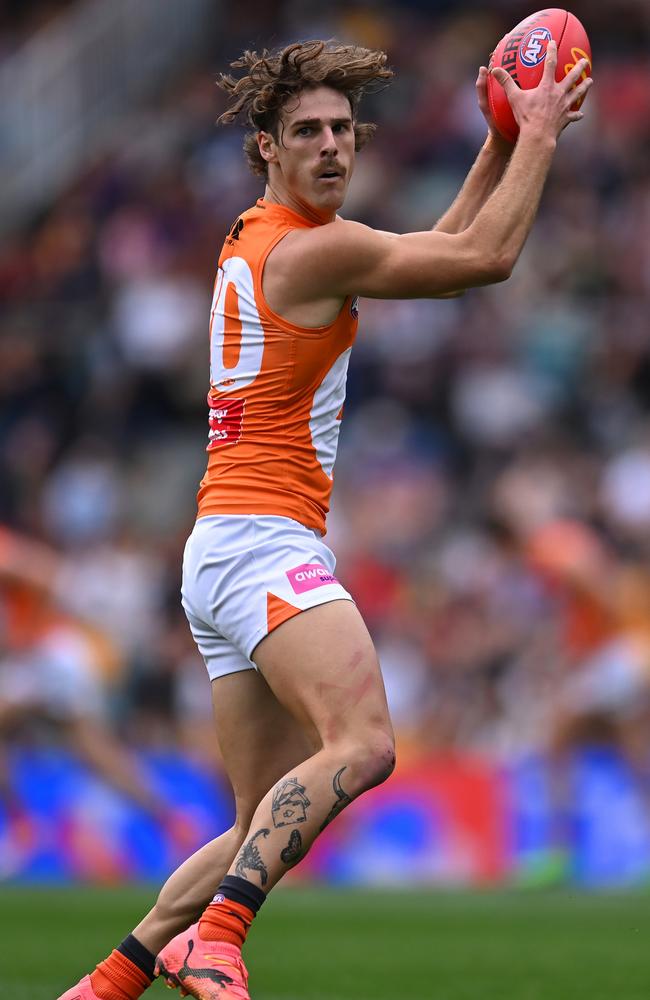 Adam Kingsley is ‘confident’ uncontracted 41-game midfielder James Peatling will choose to remain at GWS amid interest from rival clubs. Picture: Albert Perez / Getty Images