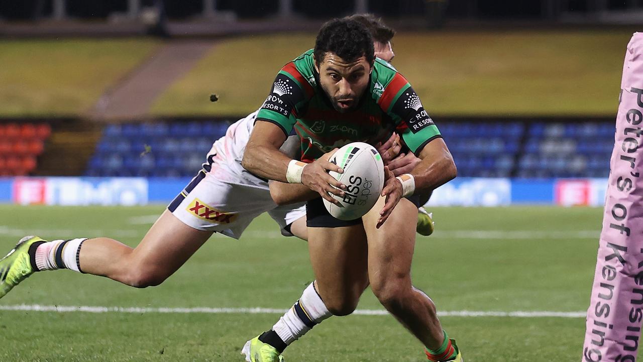 Alex Johnston is a try-scoring machine for the Rabbitohs. Picture: Mark Kolbe/Getty Images