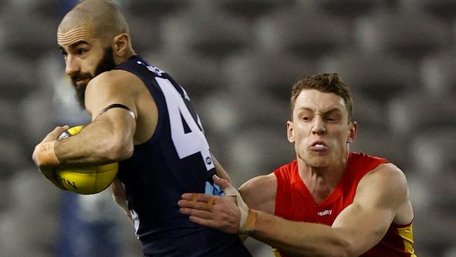 Carlton recruited Adam Saad in 2021 to bolster its experience in the 25-to-28-year age group as well as to provide run and dash off the back flank.