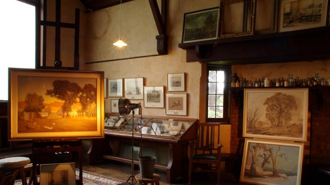 Hans Heysen's studio at The Cedars in Hahndorf.