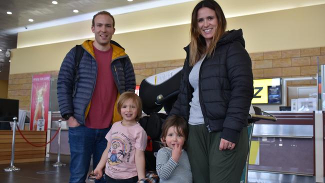 Dan Wilson, Alexa Curtis and their kids Harry and Maia jumped at the opportunity to explore the Territory.