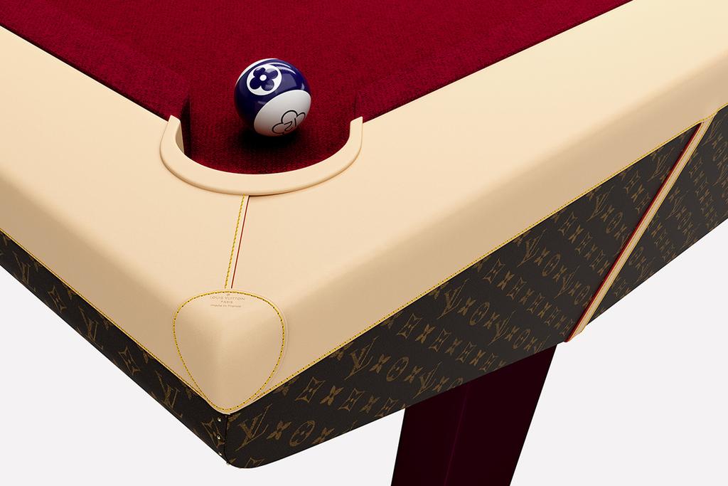 Billiards table by Louis Vuitton,,, #louisvuitton #brand #lifestyle #qatar  #design #love #artist #game #furniture