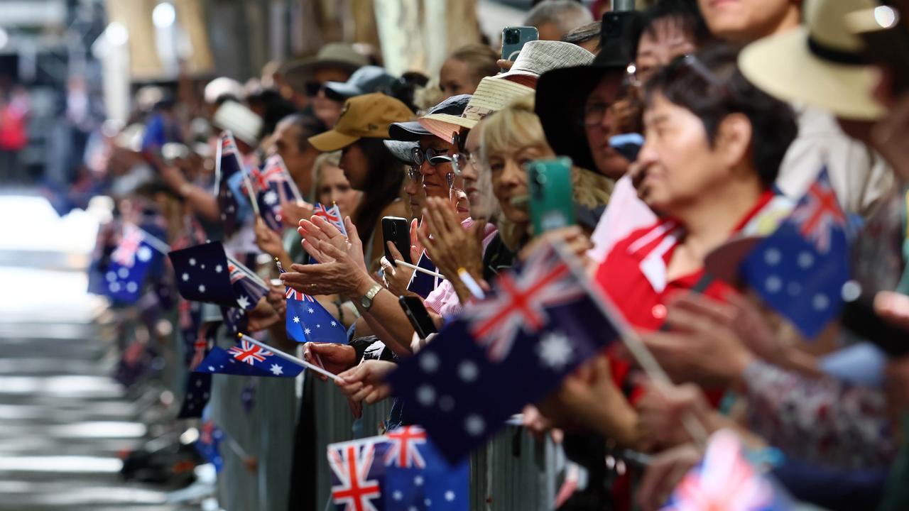 Thousands of people attended the ANZAC Day Parade in Brisbane. Picture: NCA NewsWire/Tertius Pickard