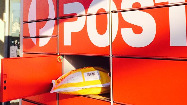 The envelope, bound for Brisbane, ended up in a post office box in Sydney. Picture: Monique Nevison