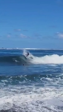 USA Olympians surf with Tahiti locals