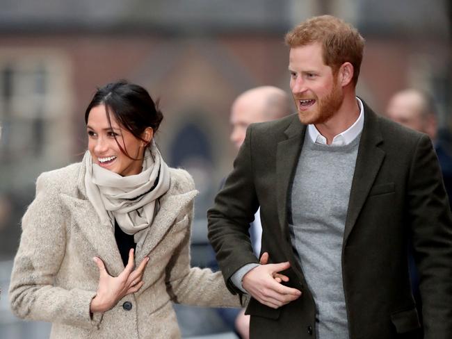 Prince Harry and Meghan Markle will no longer use their HRH titles. Picture: Getty