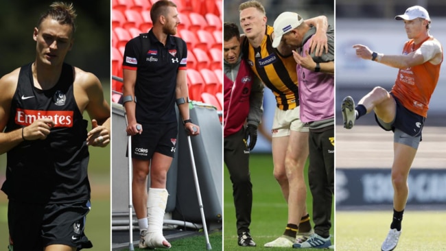 What does your club's pre-seaon injury list look like?