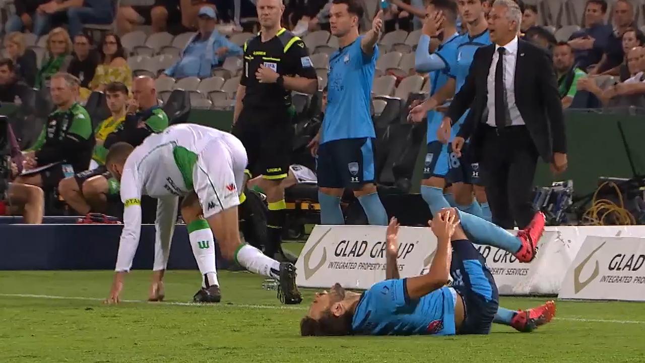 Sydney FC boss Steve Corica says rules need to be looked at before next season to prevent dirty challenges. Photo: Fox Sports