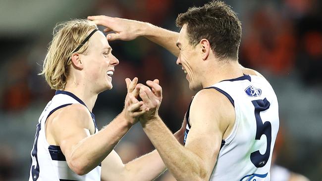 Jeremy Cameron and Zach Guthrie were two of Geelong’s standouts.