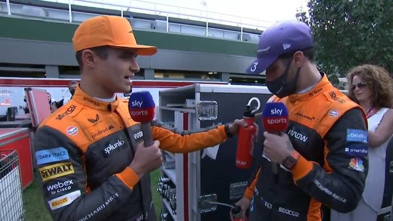 Lando Norris Burns Daniel Ricciardo Over McLaren Wardrobe Malfunction ...