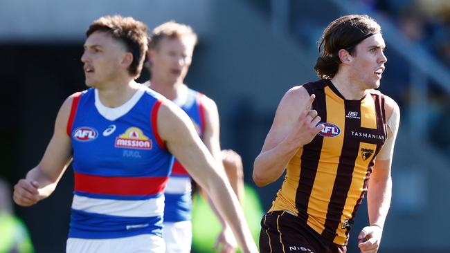 Hawthorn star Will Day could miss round 1 after scans revealed a stress fracture in his foot after the resumption of the Hawks’ pre-season training. Picture: Michael Willson / Getty Images