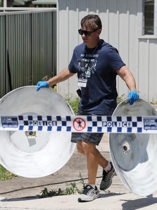 Hydroponic equipment was found inside the house. Picture: David Swift