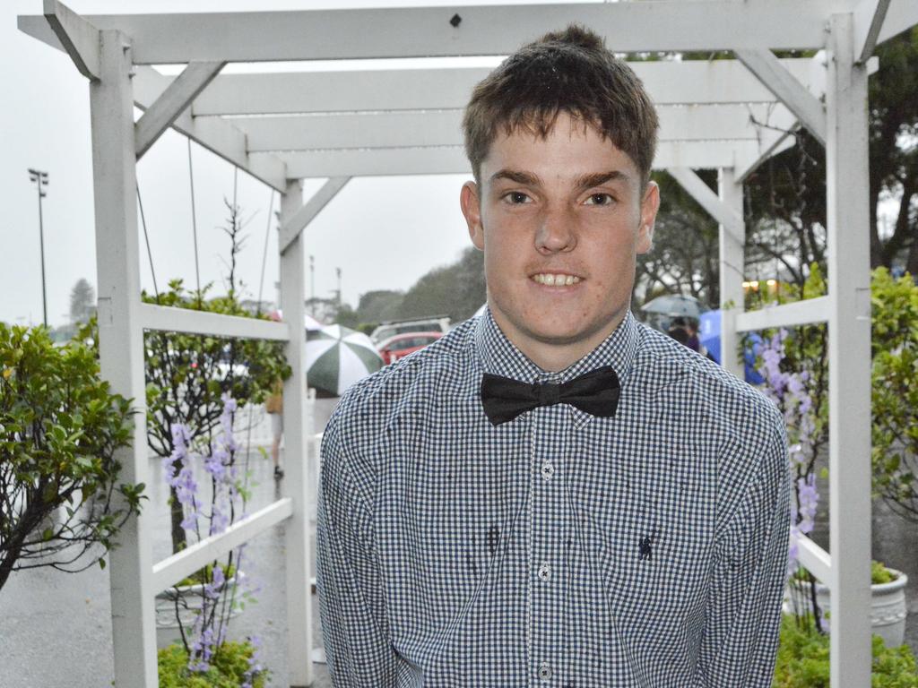 Riley Gascoyne at Wilsonton State High School formal at Clifford Park Racecourse, Wednesday, November 13, 2024. Picture: Tom Gillespie