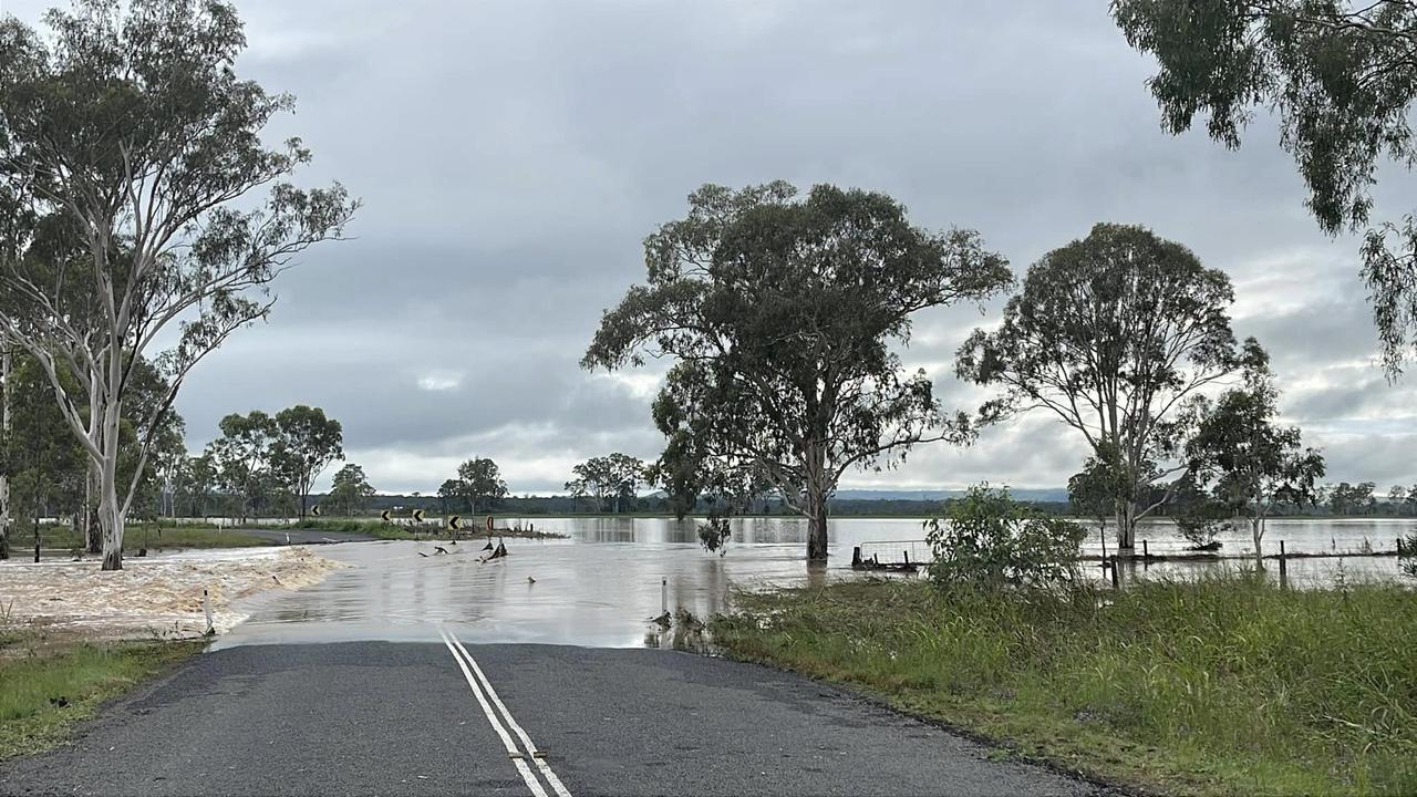 Severe thunderstorms began bettering eastern parts of Queensland on Friday. Picture: Facebook