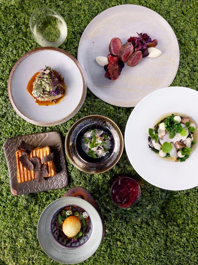 .A selection of dishes from the Source’s August menu. Picture: Rosie Hastie/MONA