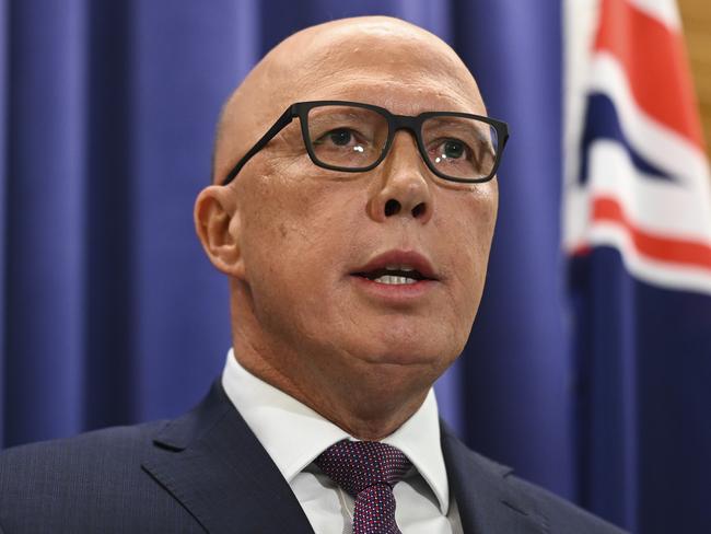 Peter Dutton. Picture: Martin Ollman