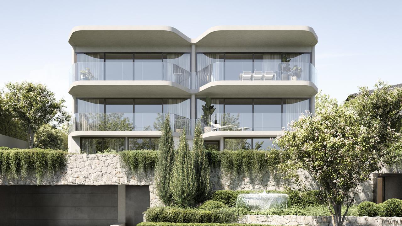 Fontaine in Vaucluse will feature nine apartments priced between $9m and $20m.