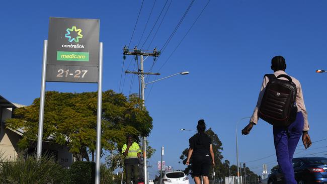 A Centrelink office in Logan south of Brisbane. Picture: AAP