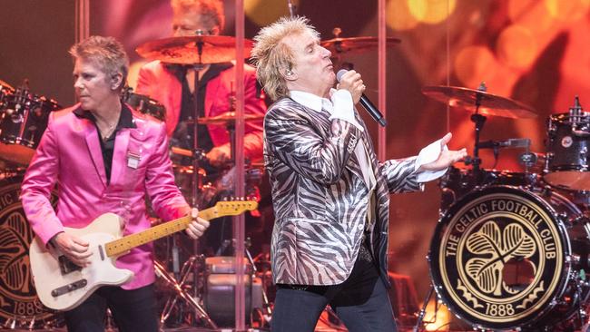 Rod Stewart performs at the Entertainment Centre, Adelaide, 21 March 2023. Picture: Peter Pap Photography