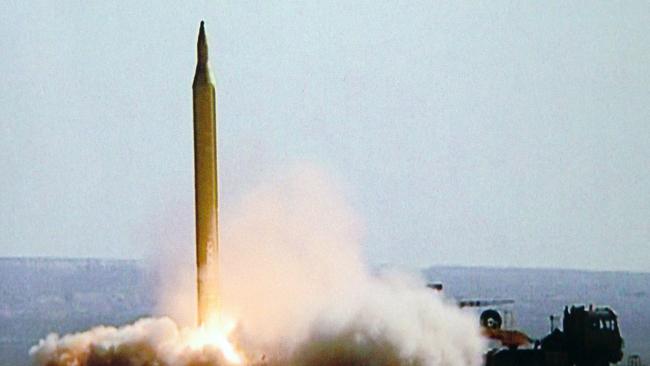 Hamas missiles include the Iranian Fajr-3. Picture: Reuters