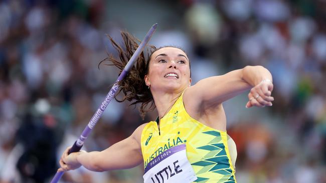 Mackenzie Little failed to live up to expectation in the javelin. Picture: Patrick Smith/Getty Images