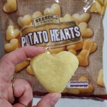 The Potato Hearts cost $2.49 a packet. Picture: Instagram/Addicted To Bargains