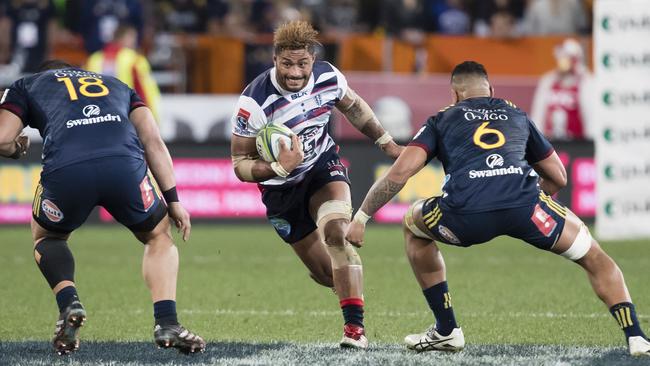 Rebels backrower Amanaki Mafi has been arrested over an altercation. Picture: AAP