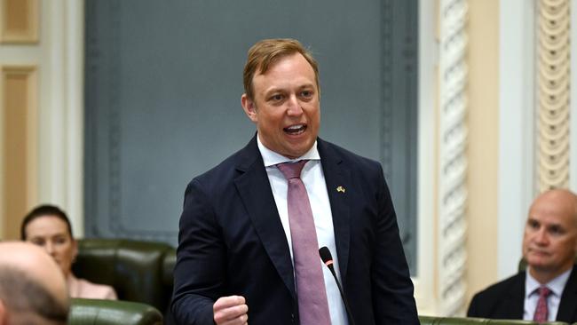 Queensland Premier Steven Miles speaks during Question Time at Parliament House in Brisbane. Picture: Dan Peled / NCA NewsWire