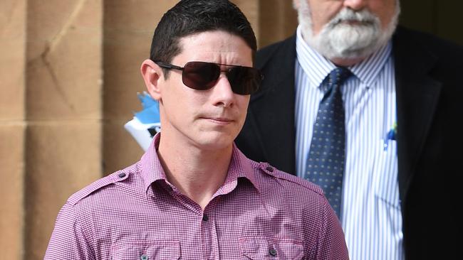 Darren Michael Hicks outside the Adelaide Magistrates Court.