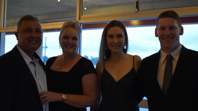 Paul and Sue Vella, Brandon O'Keeffe and Ziea Baker at the Gympie Business Awards 2022.