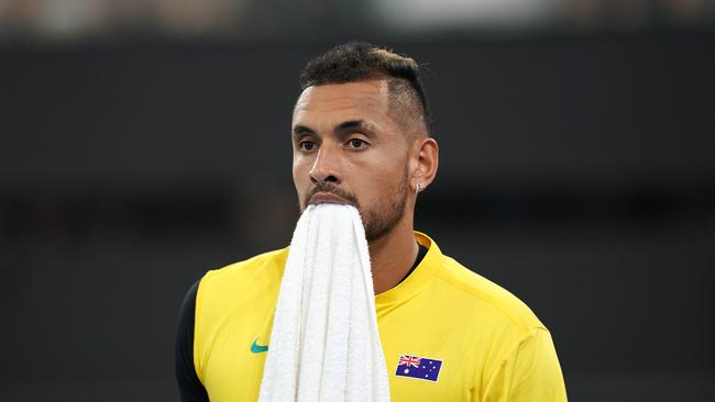 Nick Kyrgios is doing his bit for bushfire relief. Picture: AAP