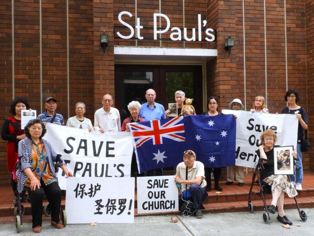 Canterbury-Bankstown councillor Barbara Coorey outside St Paul’s Anglican Church.