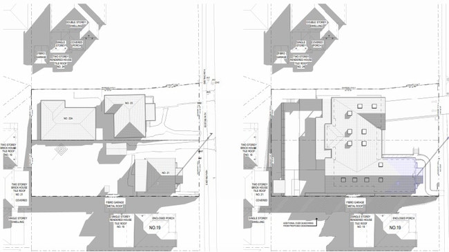 The plans would have removed 21 trees on the two lots.