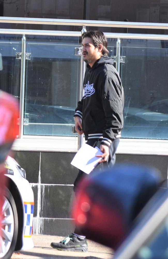 Raney Ambrose Juniper leaving the Toowoomba courthouse after pleading guilty to driving with meth and cannabis in his system. Picture: News Regional Media