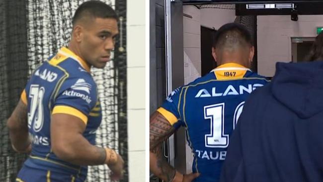 Ofahengaue has had a nightmare Eels debut. Photo: Fox Sports