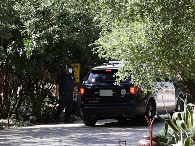 Police were spotted arriving at Will Smith's Los Angeles residence. Picture: Splash News/Media Mode