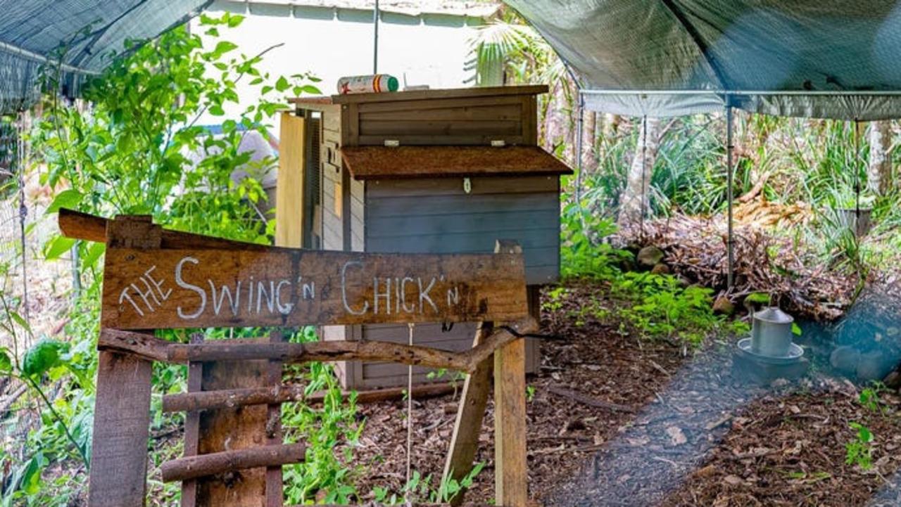 The chicken coop was about all that remained on the block