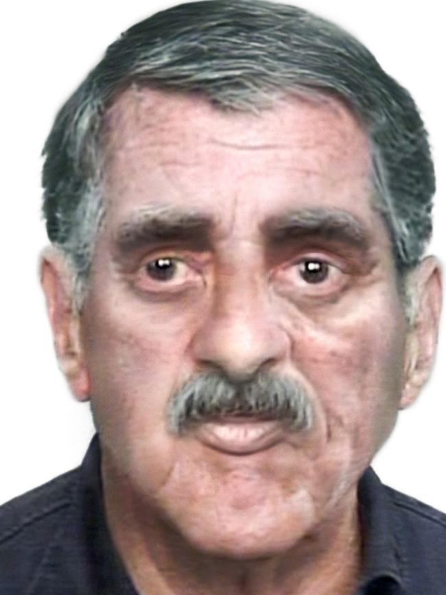 Face of an assassin. Computer generates image of the suspected assassin and Armenian terrorist. Picture: NSW Police