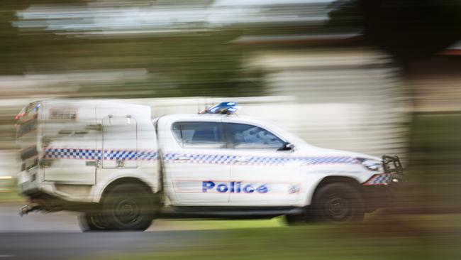 Police responded to the traffic incident on the Razorback Rd at Moongan. Picture: Kevin Farmer