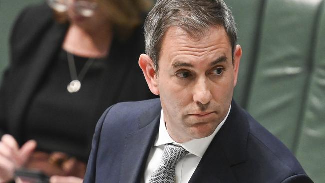 Federal Treasurer Jim Chalmers has warned of a $12 billion hole in the national budget over four years. Picture: NewsWire/Martin Ollman