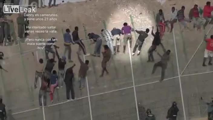 Spanish police beat migrant unconscious at border