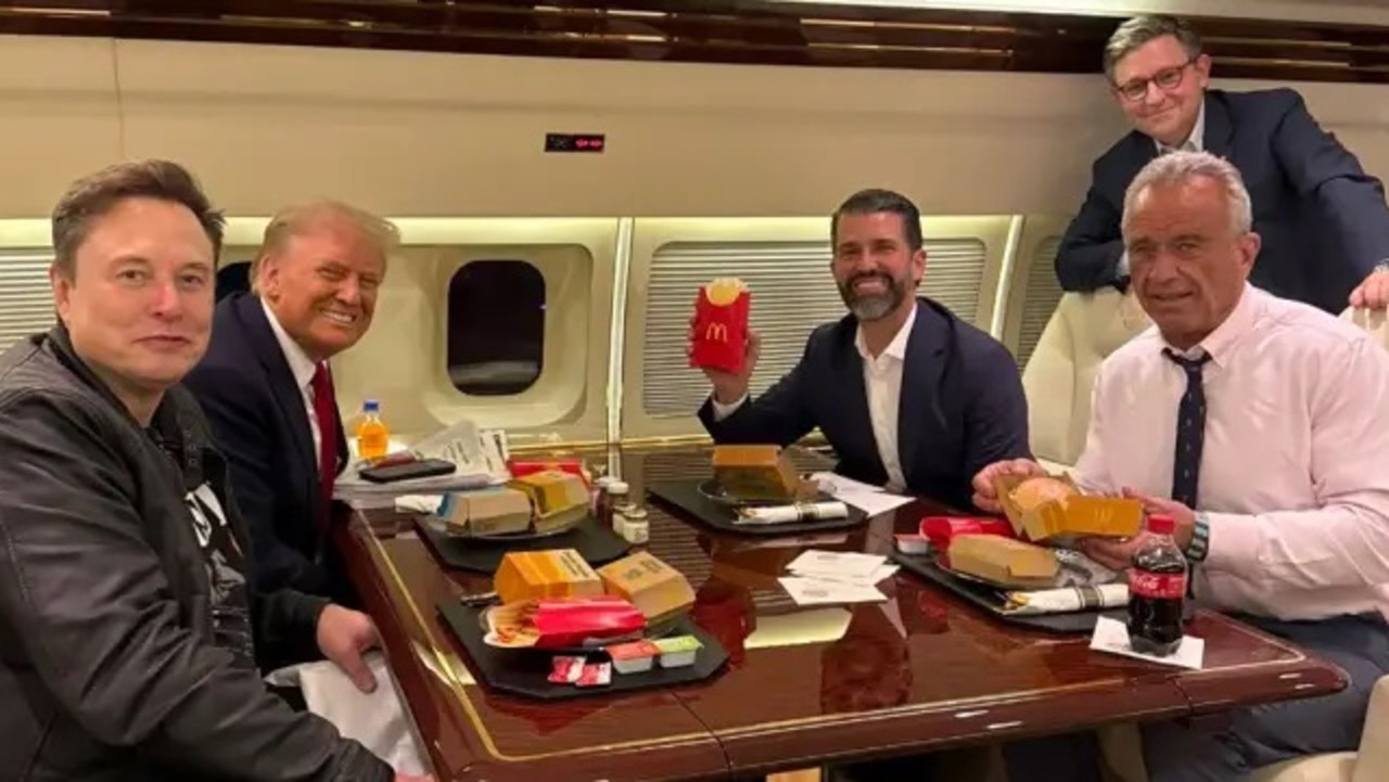 RFK Jr. poses with Big Mac and a Coke on Trump Force One — after pledging to make America healthy