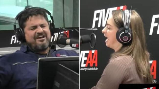 Outspoken presenter Stephen Rowe has levelled a bizarre, seemingly unprompted rant on air with Stacey Lee. Picture: FIVEAA