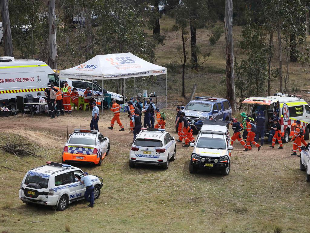 The search continues for AJ more than 24 hours after he disappeared on the property. Picture: David Swift