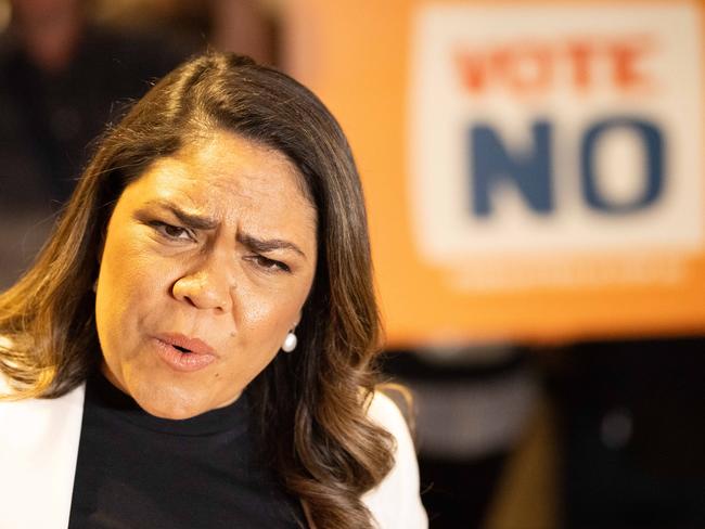 ADELAIDE/ KAURNA YARTA, AUSTRALIA - NewsWire Photos September 18, 2023. Shadow Minister for Indigenous Australians Senator Jacinta Nampijinpa Price at a press conference held at The Convention Centre in Adelaide for the No Campaign. Picture: NCA NewsWIRE/ Morgan Sette